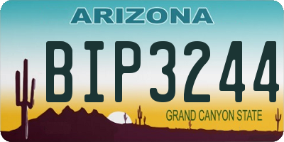 AZ license plate BIP3244