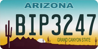 AZ license plate BIP3247