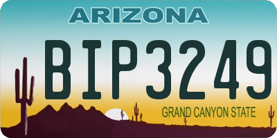AZ license plate BIP3249