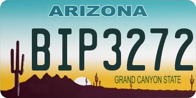 AZ license plate BIP3272