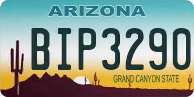 AZ license plate BIP3290