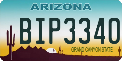 AZ license plate BIP3340