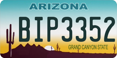 AZ license plate BIP3352