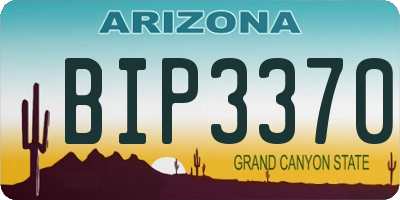 AZ license plate BIP3370