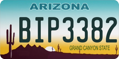 AZ license plate BIP3382