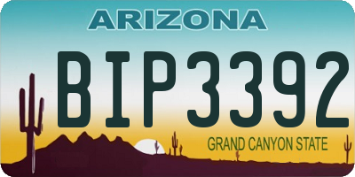 AZ license plate BIP3392