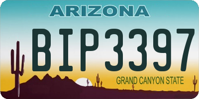 AZ license plate BIP3397