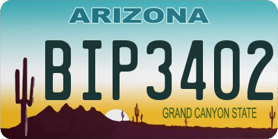AZ license plate BIP3402