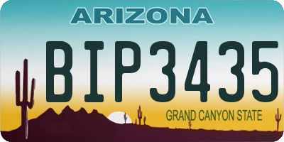 AZ license plate BIP3435