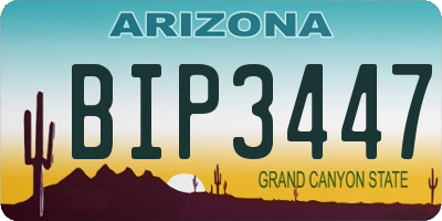 AZ license plate BIP3447