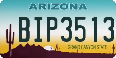 AZ license plate BIP3513