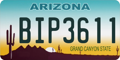 AZ license plate BIP3611