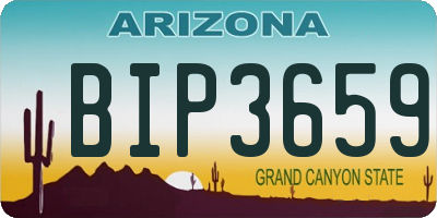 AZ license plate BIP3659