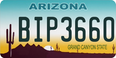 AZ license plate BIP3660