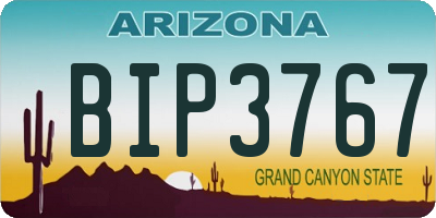 AZ license plate BIP3767