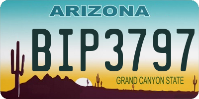 AZ license plate BIP3797