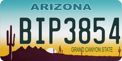 AZ license plate BIP3854