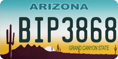 AZ license plate BIP3868