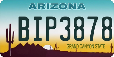 AZ license plate BIP3878