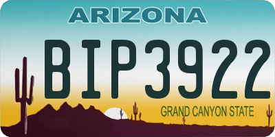 AZ license plate BIP3922
