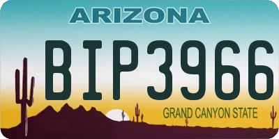 AZ license plate BIP3966