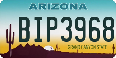 AZ license plate BIP3968