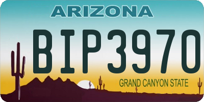 AZ license plate BIP3970