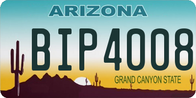 AZ license plate BIP4008
