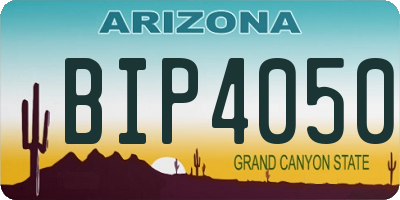 AZ license plate BIP4050