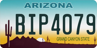 AZ license plate BIP4079