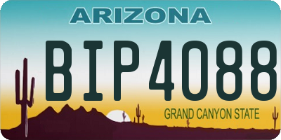 AZ license plate BIP4088