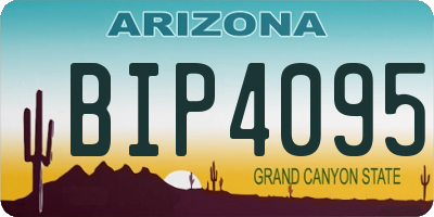 AZ license plate BIP4095