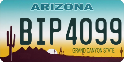 AZ license plate BIP4099