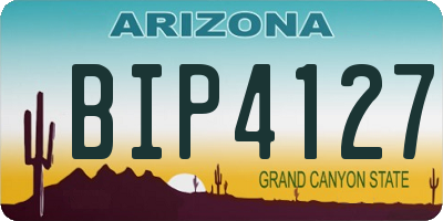 AZ license plate BIP4127