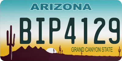 AZ license plate BIP4129