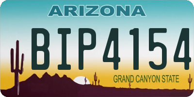 AZ license plate BIP4154