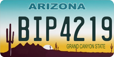 AZ license plate BIP4219