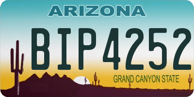 AZ license plate BIP4252