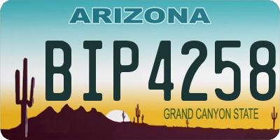 AZ license plate BIP4258