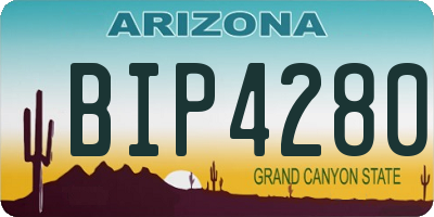 AZ license plate BIP4280