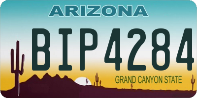 AZ license plate BIP4284