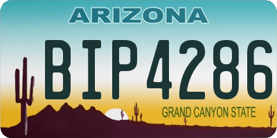 AZ license plate BIP4286