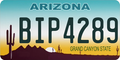 AZ license plate BIP4289