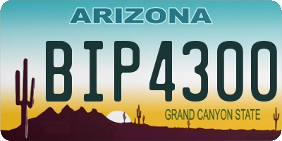 AZ license plate BIP4300