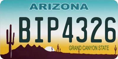 AZ license plate BIP4326