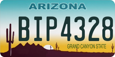 AZ license plate BIP4328