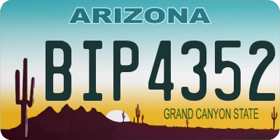 AZ license plate BIP4352