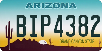 AZ license plate BIP4382