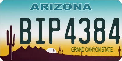 AZ license plate BIP4384
