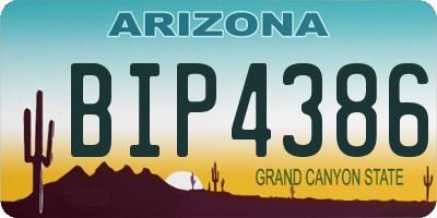 AZ license plate BIP4386